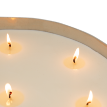 luxe 6-wick candle, Platinum luxe 6-wick candle, Platinum